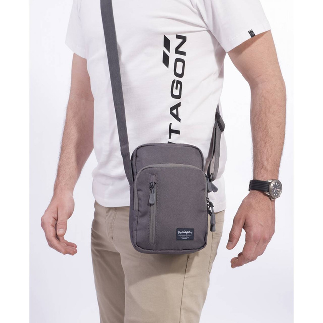 MESSENGER BAG - KLEOS - Pentagon - WOLF GREY