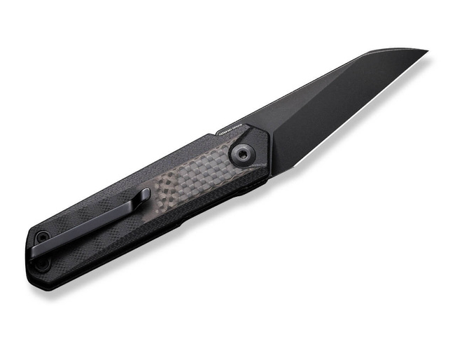 POCKET KNIFE KI-V PLUS TWILL CARBON G10 BLACK