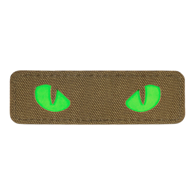 PATCH CAT EYES LASER CUT GID - COYOTE/GREEN - M-TAC