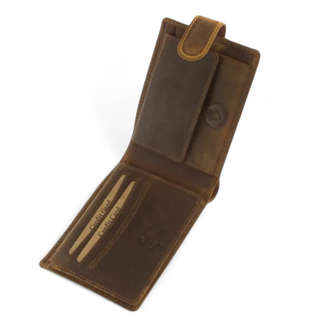 Leather Wallet for Hunters with Print - Dog - GreenDeed