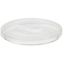 SET OF TWO GLASS PETRI DISHES, DIAMETER 9-10 CM - MILITARY SURPLUS FROM THE ROMANIAN ARMY - LIKE NEW