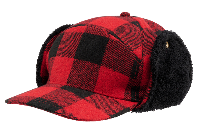WINTERCAP "LUMBERJACK" - RED/BLACK - BRANDIT
