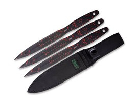 FIXED BLADE ONION THROWING KNIVES - BLACK