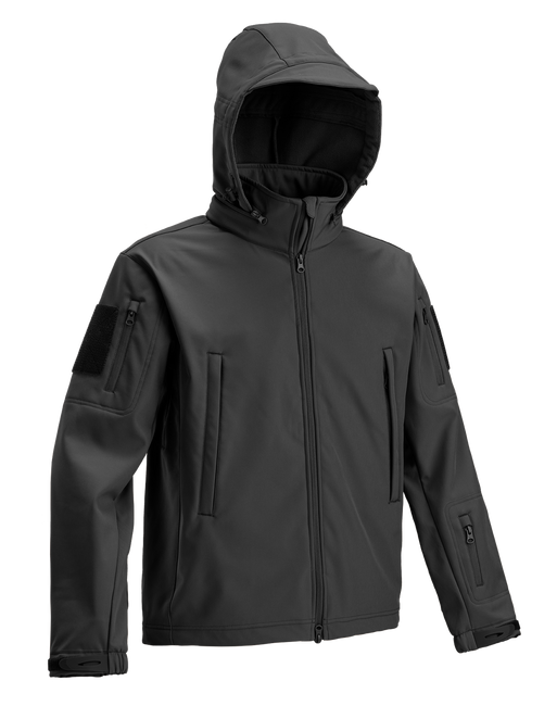 TACTICAL SOFTSHELL JACKET - BLACK