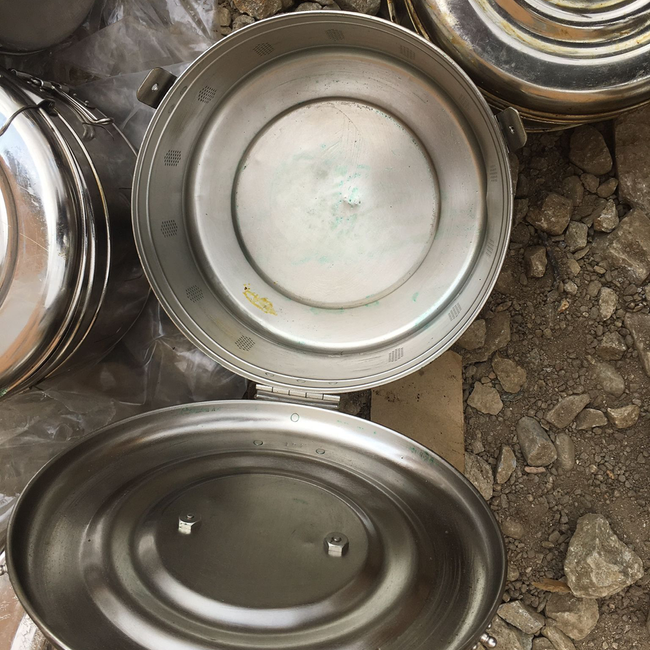 STERILIZATION CASE - BRASS/STAINLESS STEEL - VINTAGE - MILITARY SURPLUS ROMANIAN ARMY