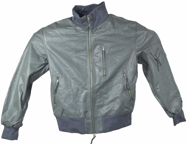 GERMAN LEATHER FLIGHT JACKET - Mil-Tec® - GREY