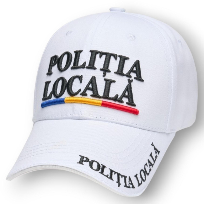 Local Police Cap – 3D Embroidery Premium – Adjustable – White – New Model