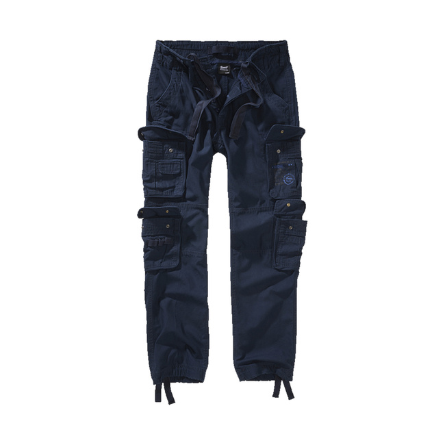 Pure Slim Fit Cargo Trousers for Men - Navy Blue - Brandit