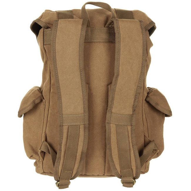 Backpack, canvas, "PT", brown