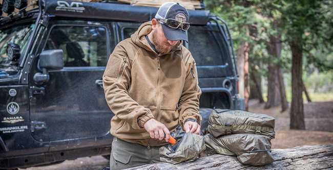 SET OF BAGS - PAKCELL SET® - POLYESTER RIPSTOP - Helikon-Tex® - OLIVE GREEN