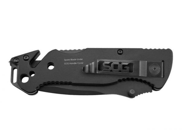 SOG Escape Black Pocket Knife