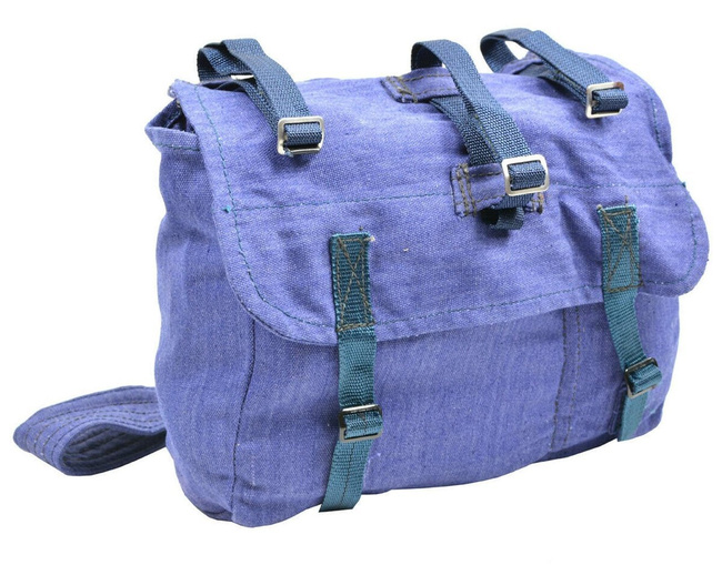 Romanian Military bread bag - Security, post-WWII, Romanian Army Surplus blue - Like new