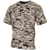SHORT SLEEVE T-SHIRT - AMERICAN ARMY STYLE - MFH® - DIGITAL URBAN CAMOUFLAGE