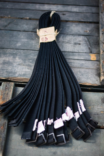 Black textile belt Romanian Army Surplus