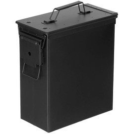 US METAL AMMO BOX - "PA 60" - CAL. 50 -  MFH® - BLACK