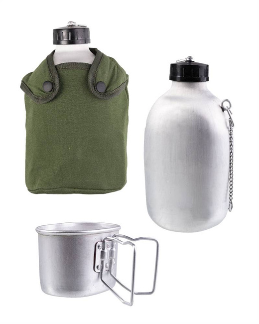 FRENCH CANTEEN WITH CUP AND COVER - 1.3 L - Mil-tec®