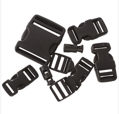 BUCKLE SET - 9 PIECES - Mil-Tec® - BLACK 