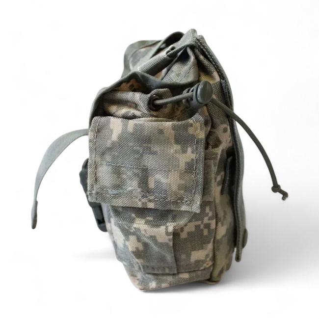 Molle pouch for water bottle - US Army military surplus - ACU camouflage - Used