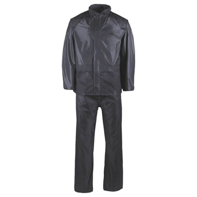 WET WEATHER SUIT - WITH CARRYING BAG - Mil-Tec - BLACK