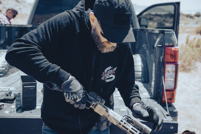 Unisex hoodie Come and take it - Mid Grey Melange - Helikon