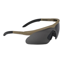 Swiss Eye Raptor goggles with 3 replacement lenses (tinted, clear and orange) - Coyote