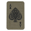 ACE OF SPADES PATCH (EMBROIDERED) - CORDURA - RANGER GREEN - M-TAC