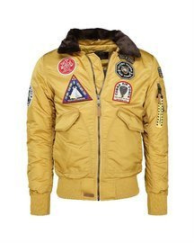 "FLYING TIGERS" FLIGHT JACKET - "TOP GUN" - MIL-TEC® - YELLOW