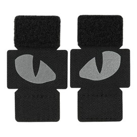 PATCH TIGER EYES LASER CUT (PAIR) REFLECTIVE - BLACK/GID - M-TAC