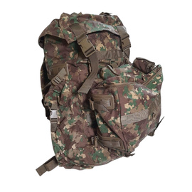 LARGE MILITARY COMBAT BACKPACK WITH POCKET, DETACHABLE OUTER POUCH - 90L - ROMANIAN ARMY MILITARY SURPLUS - COMBAT M2017 CAMO - NEW