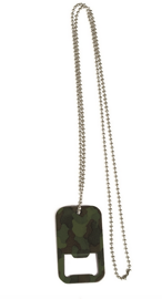 Camo Dog Tag Bottle Opener