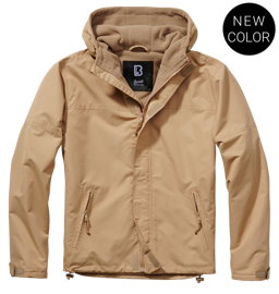 WINDBREAKER FRONT ZIP - CAMEL - BRANDIT