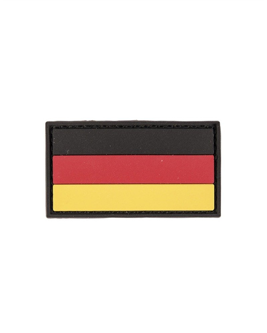PVC 3D PATCH WITH HOOK & LOOP CLOSURE - FLAG OF GERMANY - Mil-Tec - SMALL
