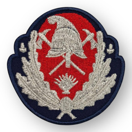 Emblema coifura Pompieri IGSU - Ofiteri Inferiori - aplicare Velcro (cu scai)