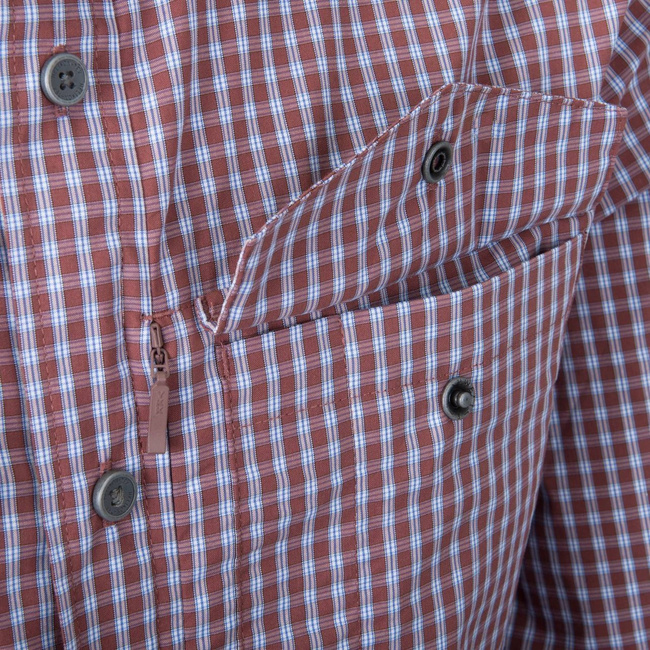 COVERT CONCEALED CARRY SHIRT - SCARLET FLAME CHECKERED - HELIKON