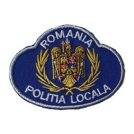Emblema brodata coifura Politia Locala - model 2, cu aplicare termica