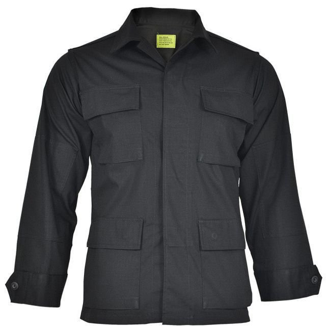 US Black R/S BDU FIELD JACKET