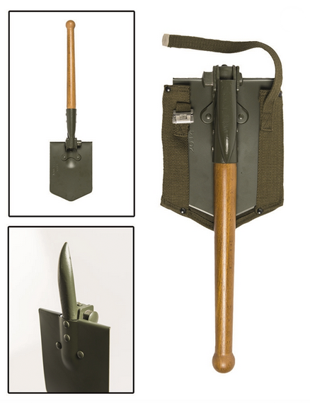 GERMAN FOLDING SHOVEL WITH POUCH