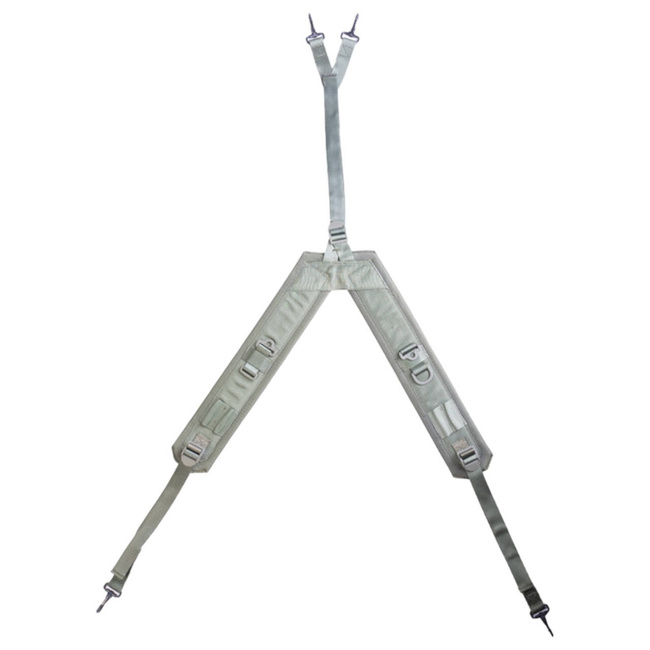 FIELD SUSPENDER WITH Y-BRACES, NYLON - ITALIAN ARMY MILITARY SURPLUS - GREEN OD - LIKE NEW