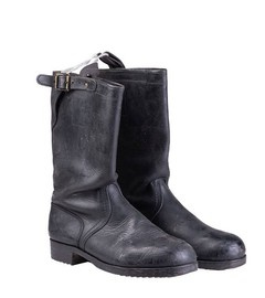 MILITARY BOOTS - BLACK - SURPLUS FROM GERMAN ARMY STOCK - USED
