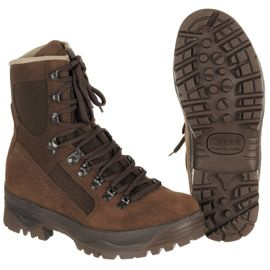 GB combat boots, "MEINDL", "DESERT HIGH LIABILITY", brown, like new