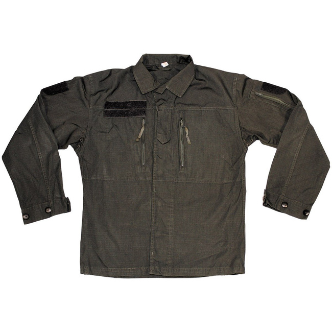 AUSTRIAN FIELD JACKET - RIP STOP - BLACK DYED - USED