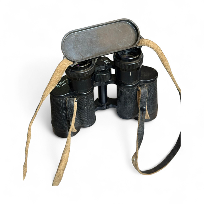Vintage Binoculars with Neck Strap and Eyepiece Cover – БПЦ4 8x30 – USSR – Rare – Collectible – Military Surplus from the Romanian Army – In Good Condition