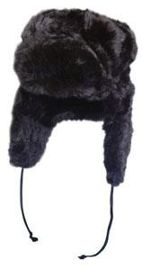 WINTER CAP RUSSIAN STYLE TSCHAPKA BLACK
