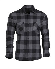 LIGHT FLANNEL SHIRT - Mil-Tec® - BLACK/GREY