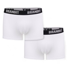 LOGO BOXERS - WHITE - BRANDIT (2/PACK)