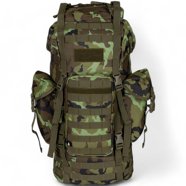 BACKPACK COMBAT BW - MOLLE - ALUMINUM ROD - 65 L - MFH - CZ M95 CAMO