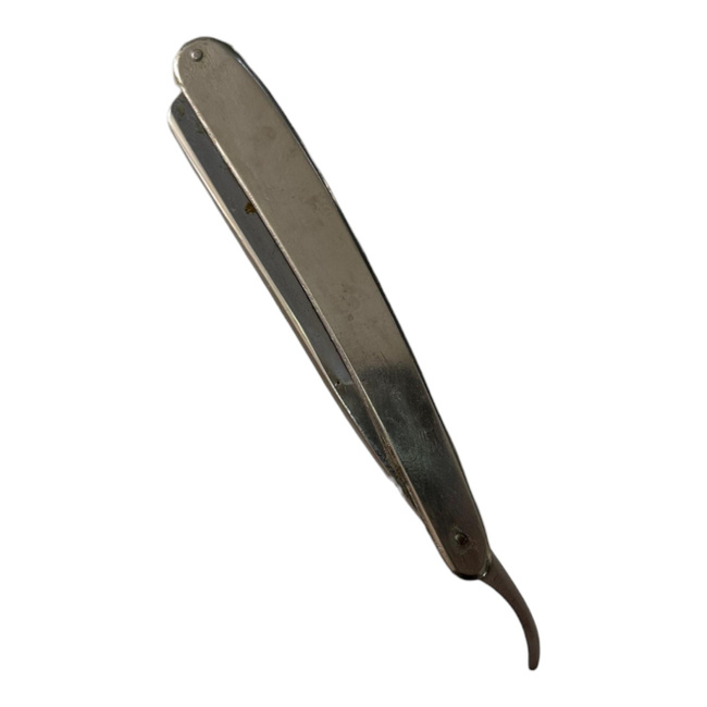 Classic barber razor with AESCULAP engraving - Straight Razor Vintage - Romanian surplus - Collectible item