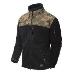 FLEECE JACKET - POLISH INFANTRY - Helikon-Tex® - BLACK/PL WOODLAND