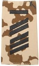 GERMAN ARMY TROPICAL CAMO/BLACK SHOULDER LOOPS ´OBERSTABSGEFREITER UA´