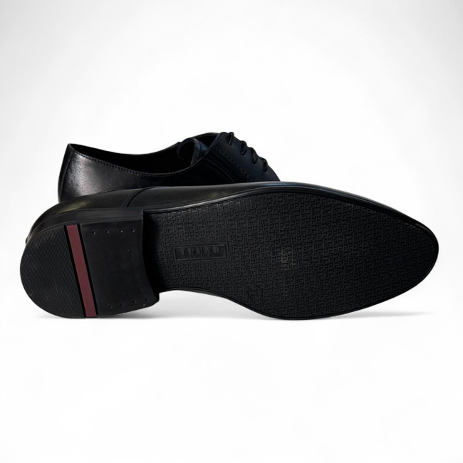 Classic Leather Shoes for Local Police, ANP, Gendarmerie, and IGSU - MARISDAL Shoes - Black Vitello